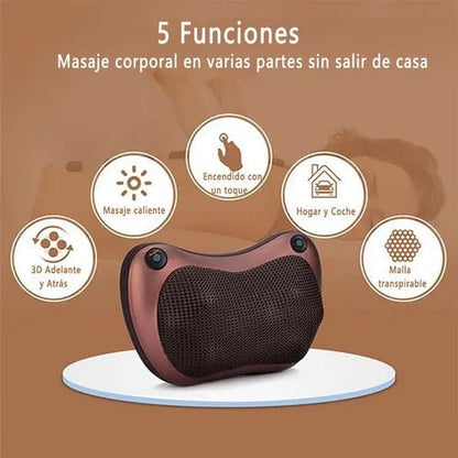 Masajeador de Cuello Eléctrico con Calor - Almohada Cervical Portátil - Tienda Online