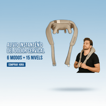 Masajeador de Cuello Eléctrico Inteligente - Alivio Instantáneo del Dolor Cervical y Estrés - Tienda Online