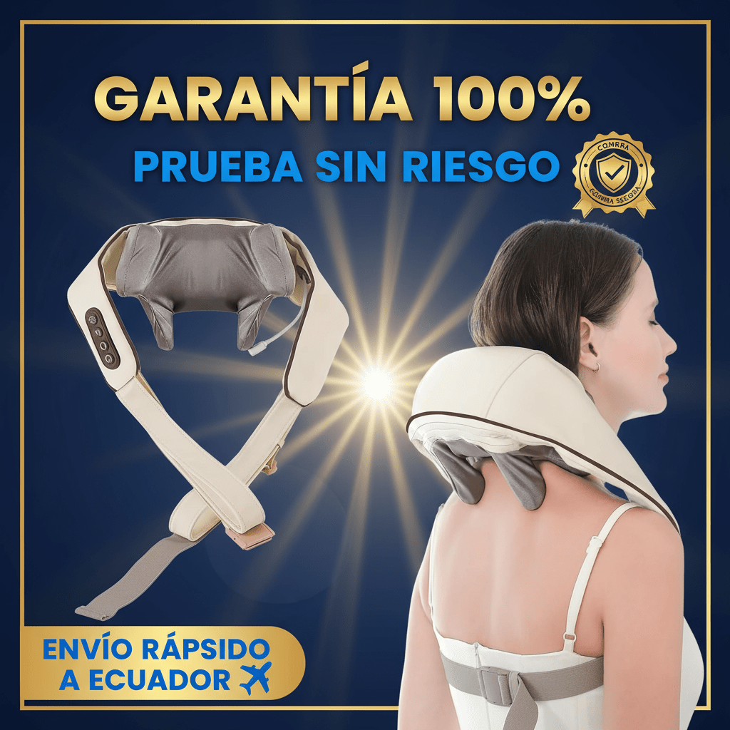 Masajeador de Cuello Eléctrico Inteligente - Alivio Instantáneo del Dolor Cervical y Estrés - Tienda Online