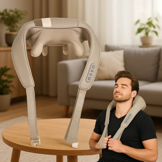 Masajeador de Cuello Eléctrico Inteligente - Alivio Instantáneo del Dolor Cervical y Estrés - Tienda Online